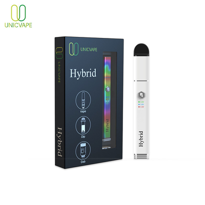 650mAh Conentrate CBD অয়েল ভ্যাপোরাইজার পেন 4.8V 510 থ্রেড কার্টিজ ড্যাব রিগ