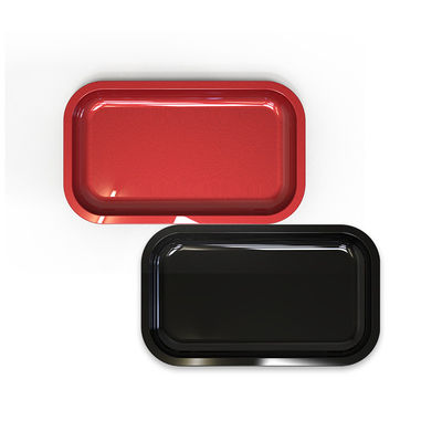 শুকনো হার্বের জন্য টিন প্লেট কাস্টম রোলিং ট্রে তামাক মেটাল ট্রে 27X16 মিমি